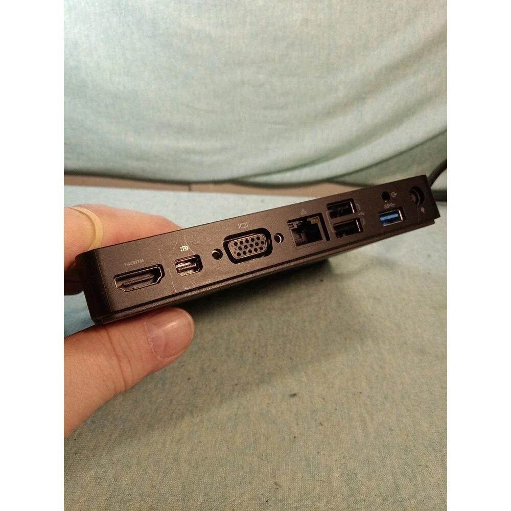 Dell WD15 USB-C K17A Hub HDMI VGA 4K Docking Station w/ AC Adapter